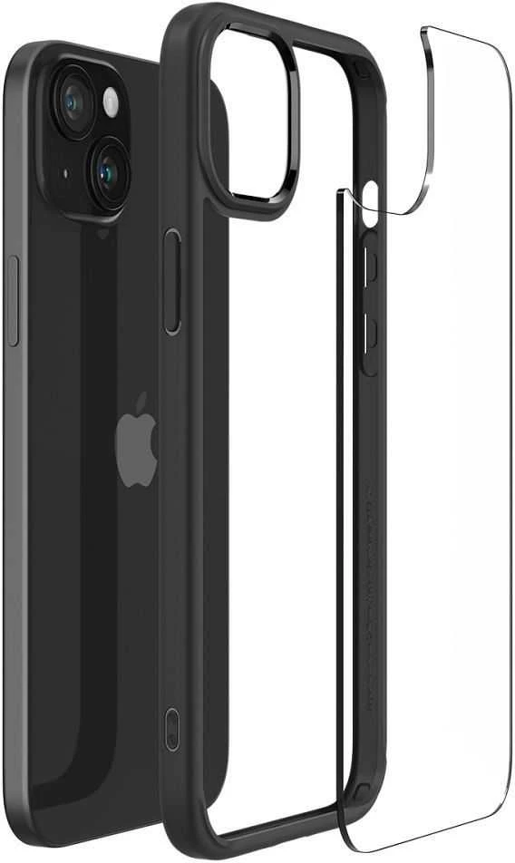 Spigen Ultra Hybrid dėklas skirtas Apple iPhone 15 Plus, spalva - Matte Black