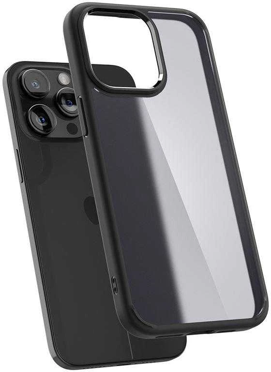 Spigen Ultra Hybrid Matte dėklas skirtas Apple iPhone 15 Pro, spalva - Frost Black