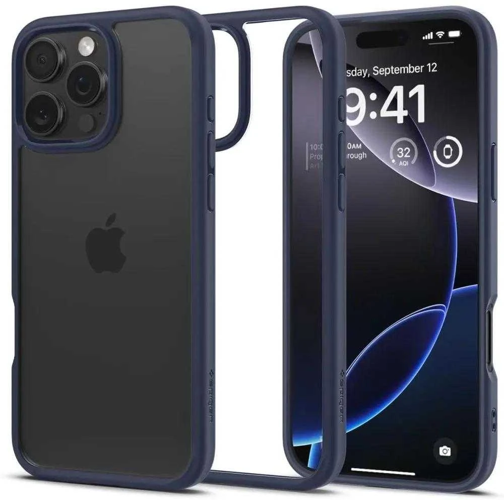 Spigen dėklas ULTRA HYBRID skirtas Apple iPhone 16 Pro Max navy mėlynas