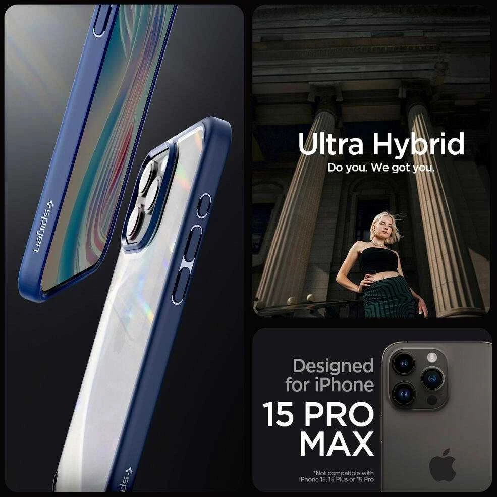 Spigen dėklas ULTRA HYBRID skirtas Apple iPhone 16 Pro Max navy mėlynas