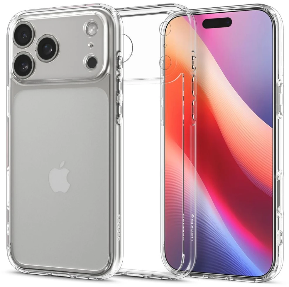 Spigen Ultra Hybrid dėklas skirtas Apple iPhone 17 Pro – skaidrus