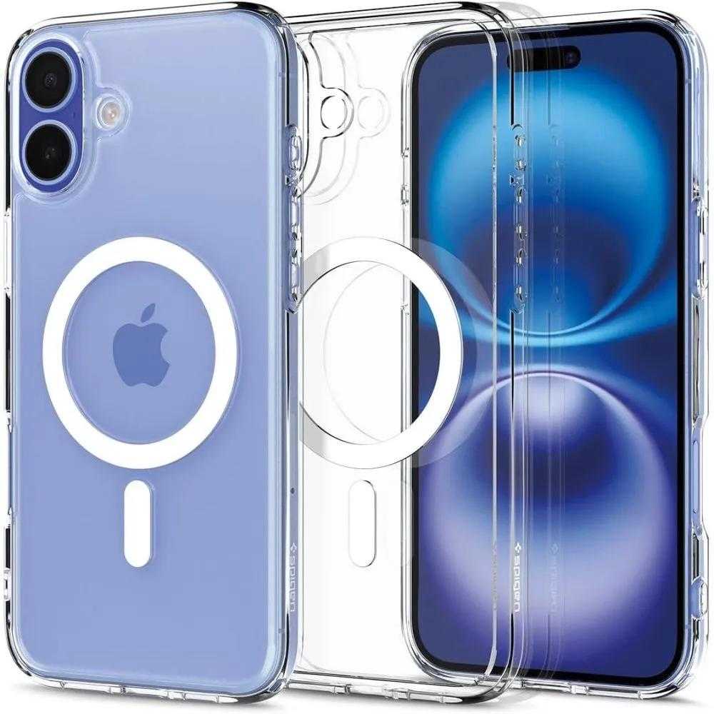 Dėklas Spigen Ultra Hybrid MagSafe, baltos spalvos – Apple iPhone 16 Plus