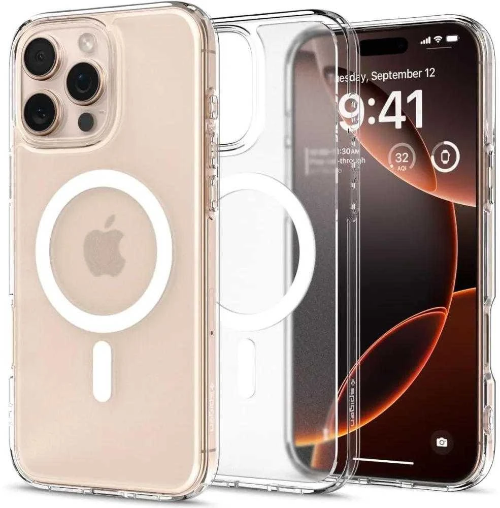 Spigen Ultra Hybrid Mag MagSafe Apple iPhone 16 Pro – dėklas telefonui skaidrus