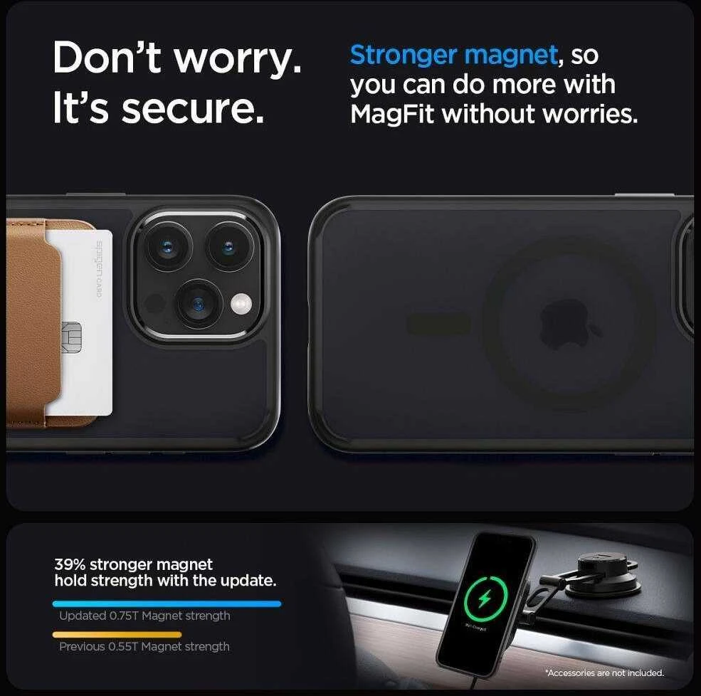 Spigen Ultra Hybrid Mag MagSafe Apple iPhone 16 Pro – dėklas telefonui juodos spalvos