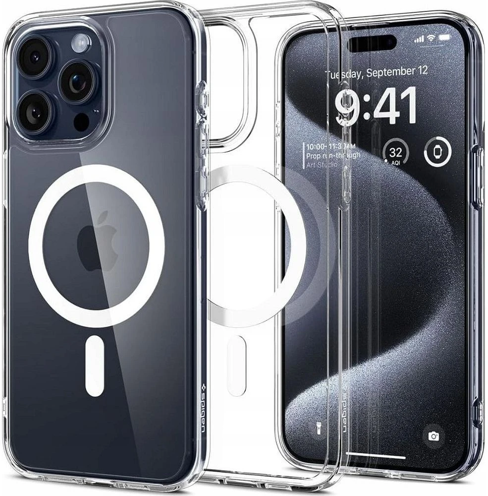 Spigen Ultra Hybrid Mag MagSafe Apple iPhone 16 Pro Max – dėklas telefonui baltos spalvos
