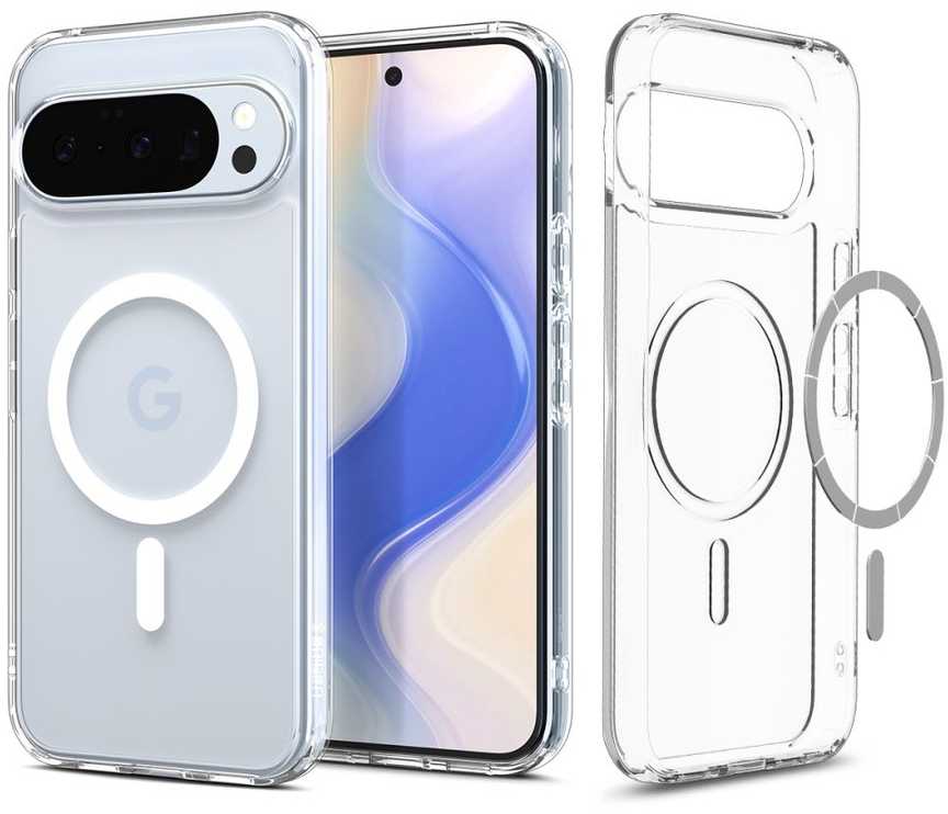 Dėklas SPIGEN ULTRA HYBRID MAG MAGSAFE GOOGLE PIXEL 10 / 10 PRO CLEAR/Baltas