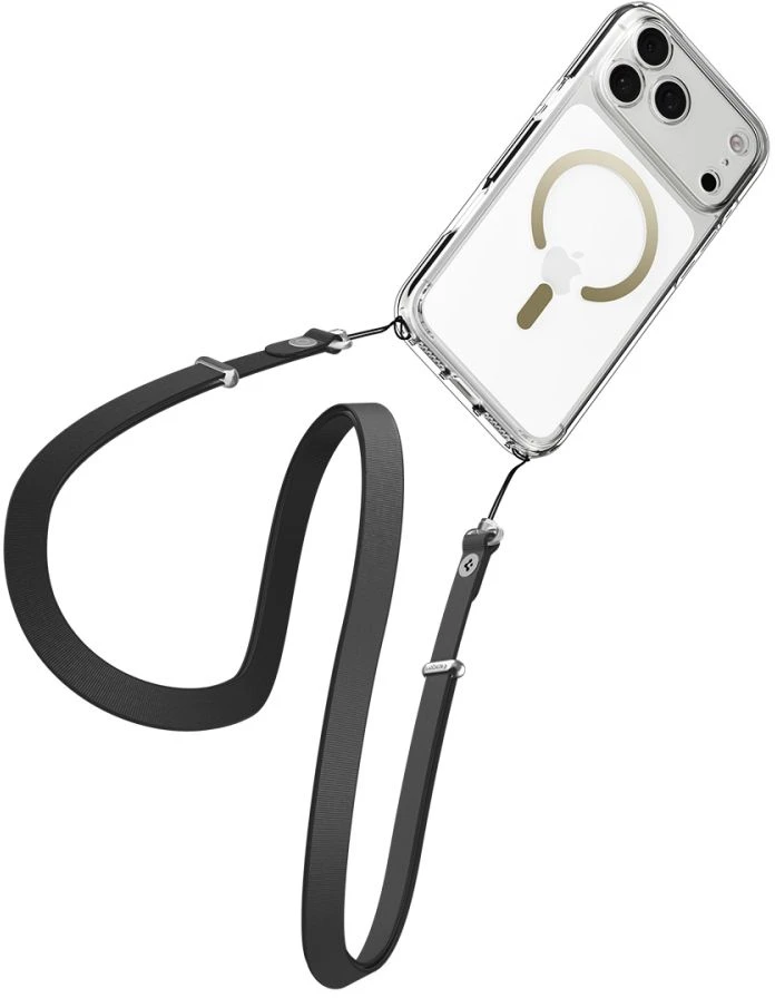 „Spigen Ultra Hybrid MagSafe“, skaidrus auksinis dėklas - iPhone 17 Pro Max