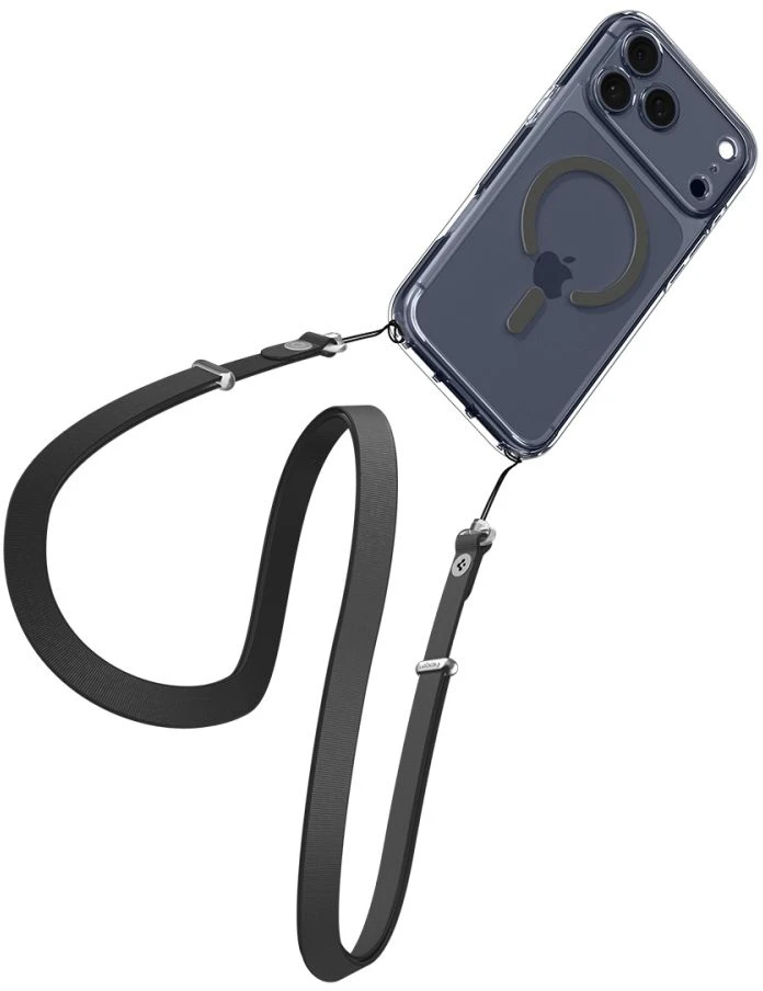 Spigen Ultra Hybrid MagSafe dėklas skirtas Apple iPhone 17 Pro – skaidrus pilkos spalvos