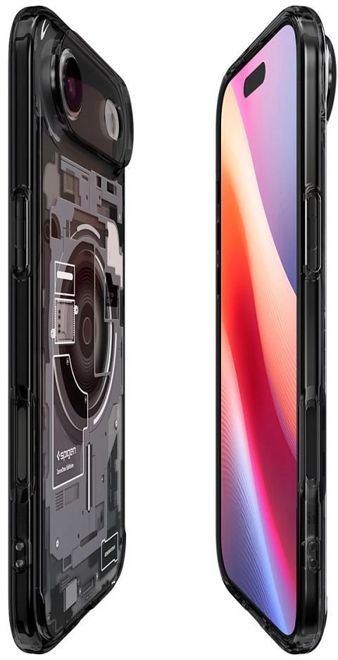Spigen Ultra Hybrid MagSafe dėklas skirtas Apple iPhone 17 Air Zero One – juodos spalvos