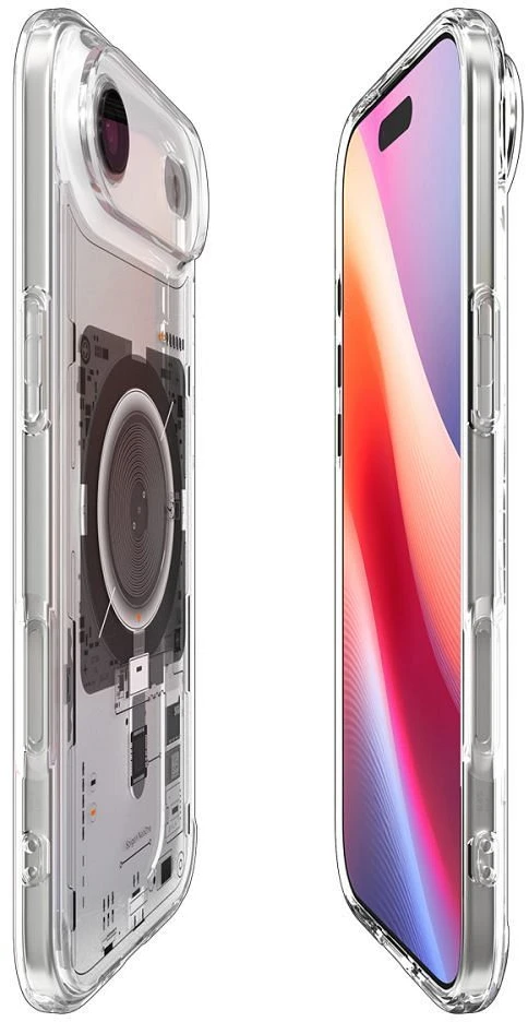 Spigen Ultra Hybrid MagSafe dėklas skirtas Apple iPhone 17 Air Neo One – skaidrus