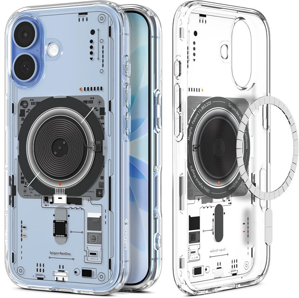 Spigen Ultra Hybrid MagSafe dėklas skirtas Apple iPhone 17 Neo One – skaidrus