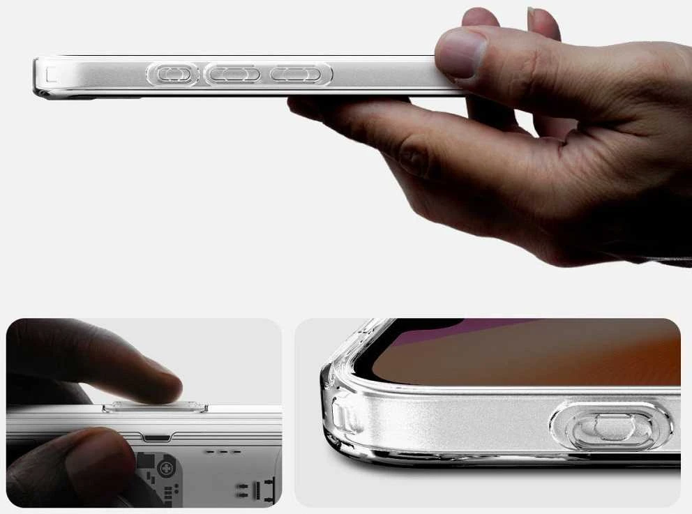 Spigen itin hibridinis „MagSafe“ dėklas, skirtas „iPhone 16e“ / „17e Neo One“ – skaidrus