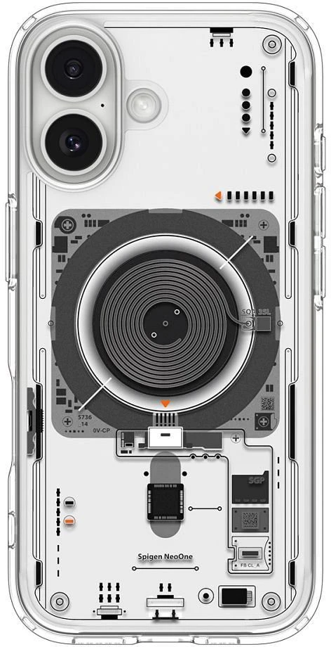 Spigen Ultra Hybrid MagSafe dėklas skirtas Apple iPhone 17 Neo One – skaidrus