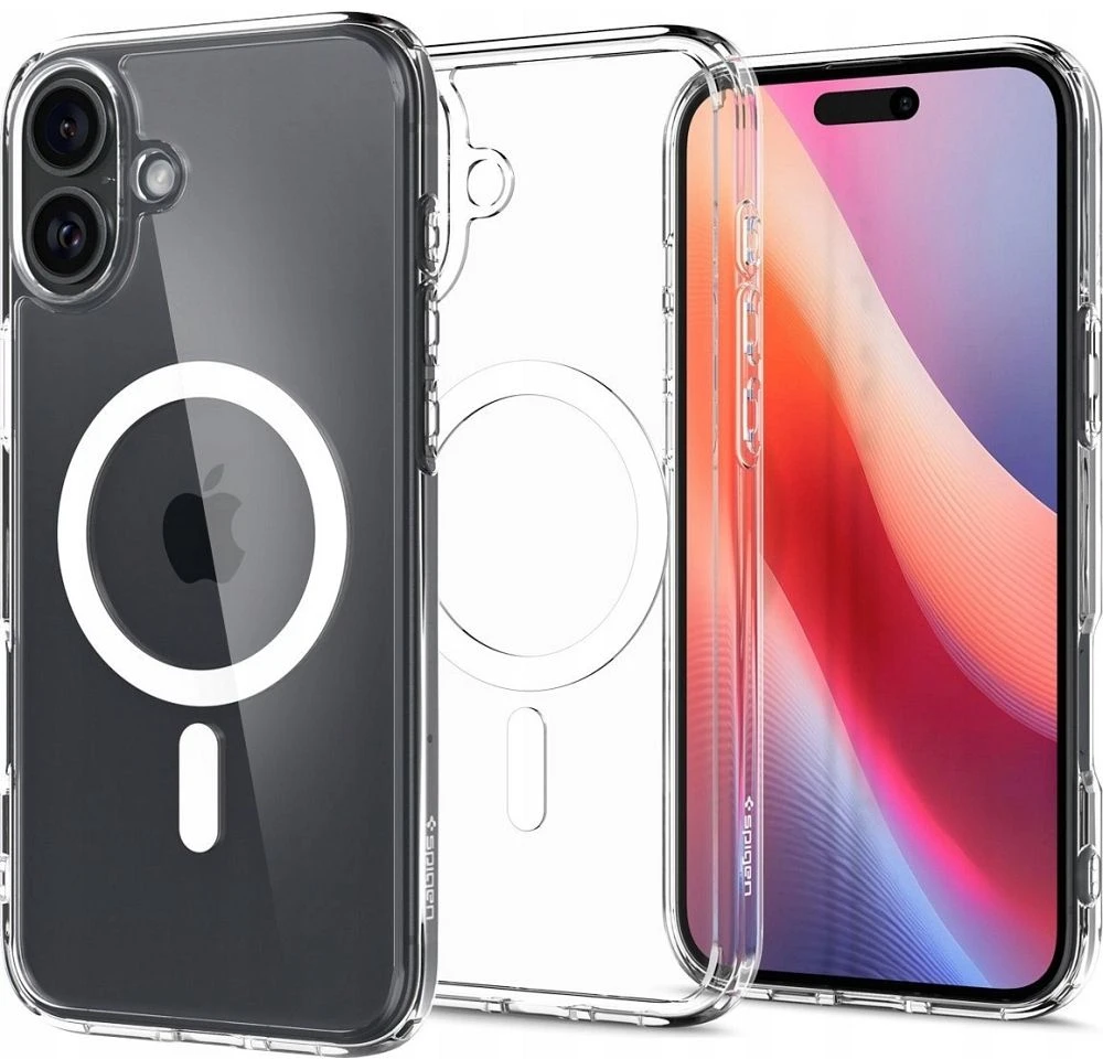 Spigen Ultra Hybrid MagSafe iPhone 16 – dėklas telefonui, baltos spalvos