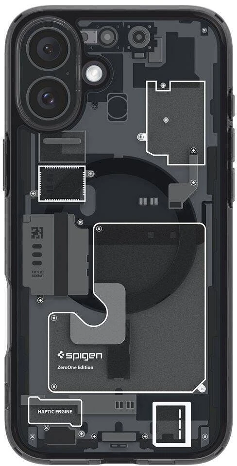 Spigen Ultra Hybrid MagSafe Zero One Apple iPhone 16 – dėklas telefonui pilkos spalvos