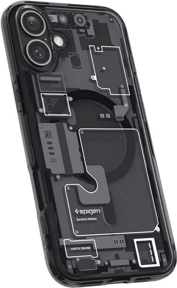 Spigen Ultra Hybrid MagSafe Zero One Apple iPhone 16 – dėklas telefonui pilkos spalvos