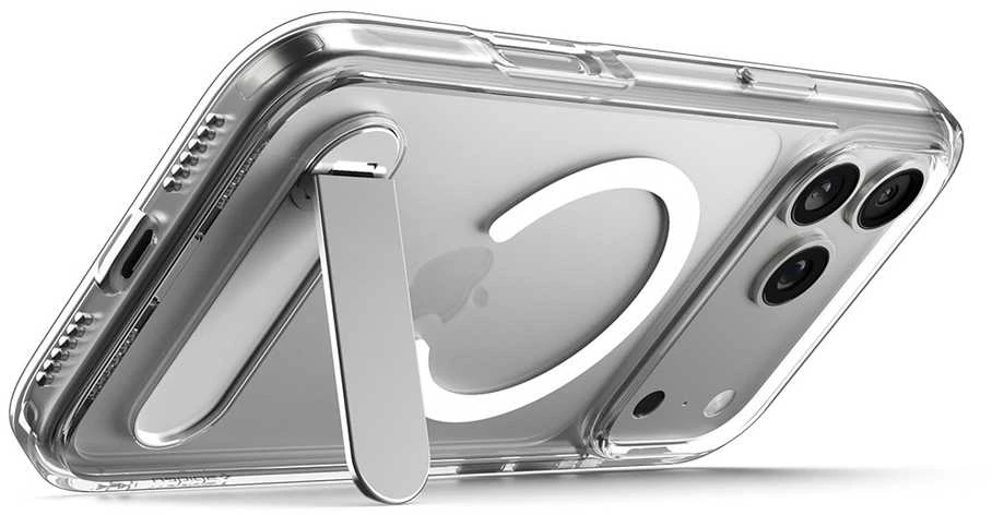 Dėklas Spigen „Ultra Hybrid S MagSafe“, skaidriai baltas – „iPhone 17 Pro Max“