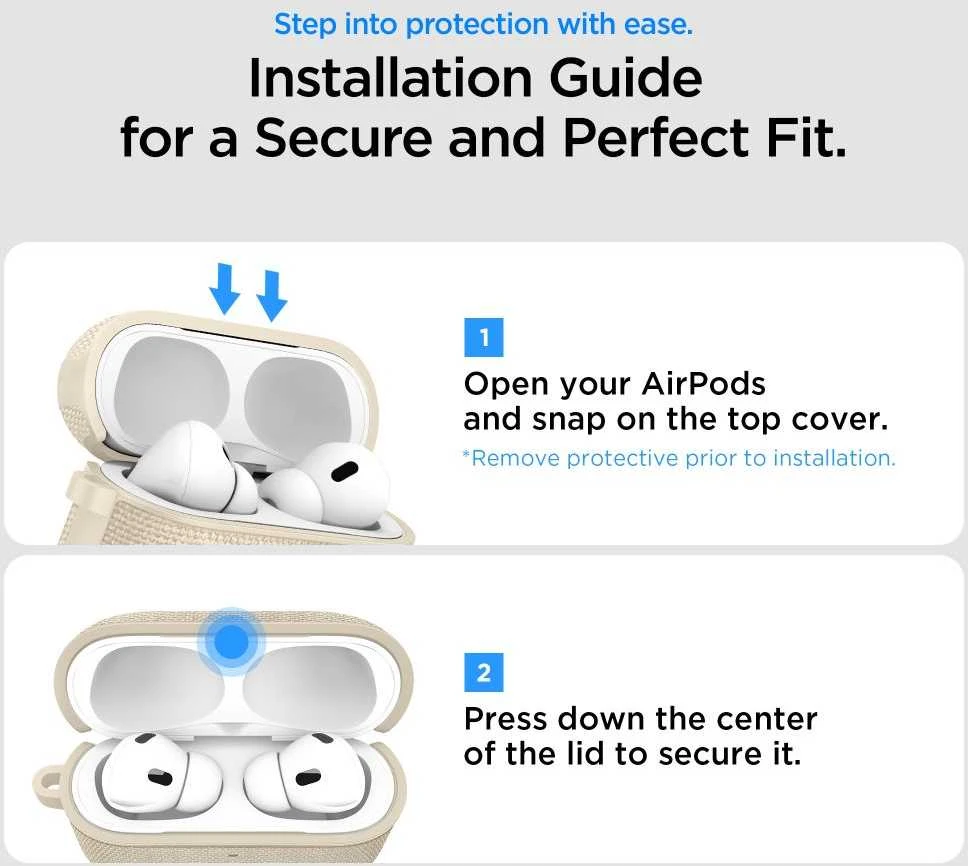 Spigen Urban Fit dėklas skirtas AirPods 3 – juodos spalvos