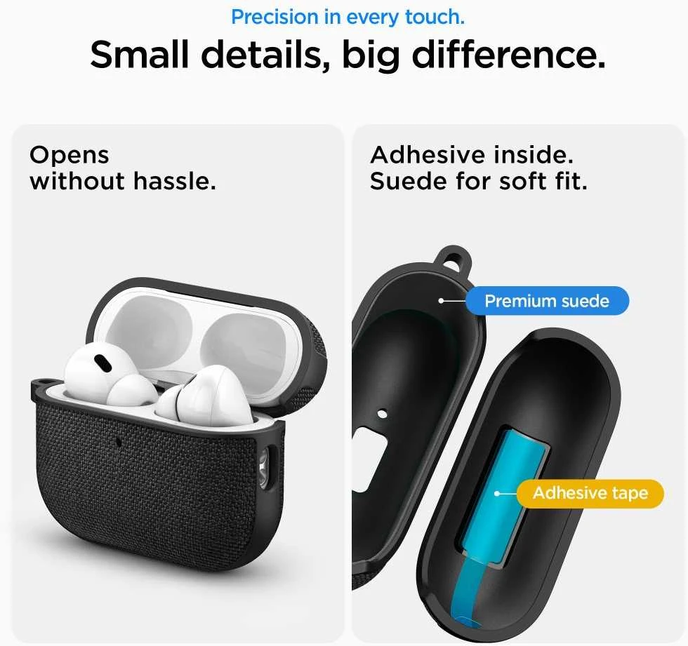 Spigen Urban Fit dėklas skirtas AirPods 3 – juodos spalvos