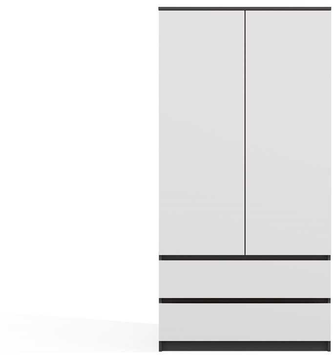 Top E Shop MALWA SS-90 wardrobe, anthracite/baltas