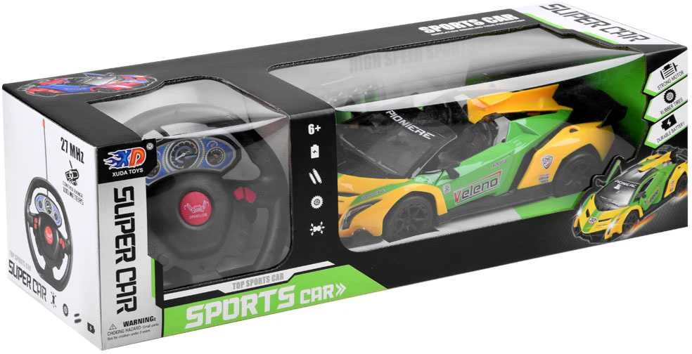 Jokomisiada sportinis automobilis su atidaromomis durelėmis + RC0583 nuotolinio valdymo pultas