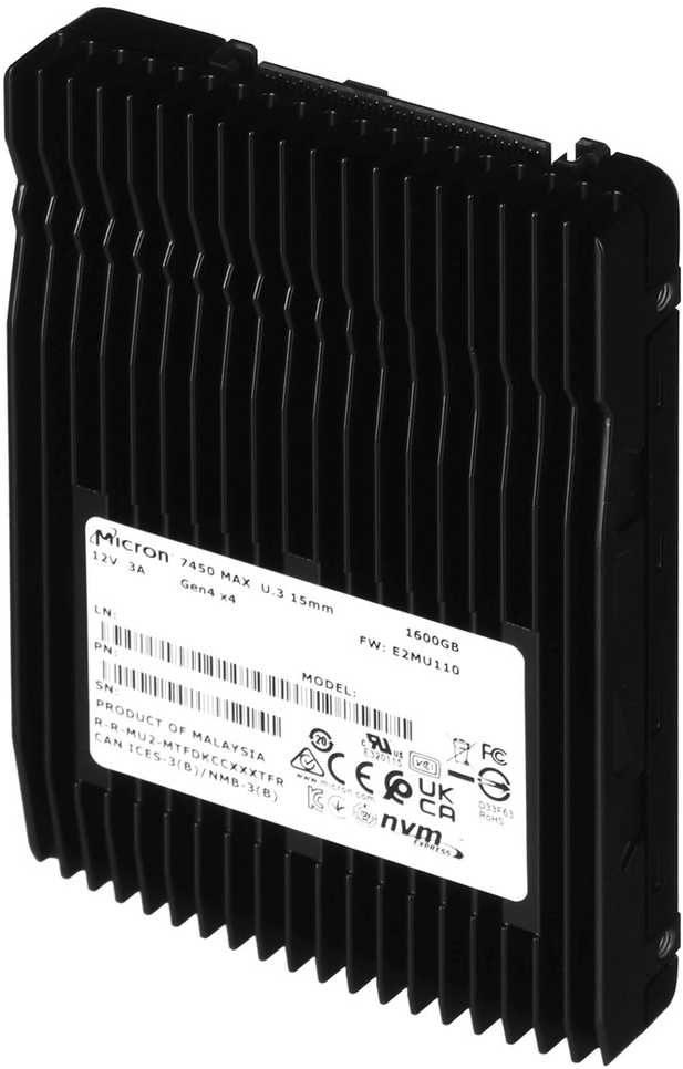 Kietasis Diskas (SSD) - Micron 7450 Max 1,6 TB U.3 NVMe PCI 4.0