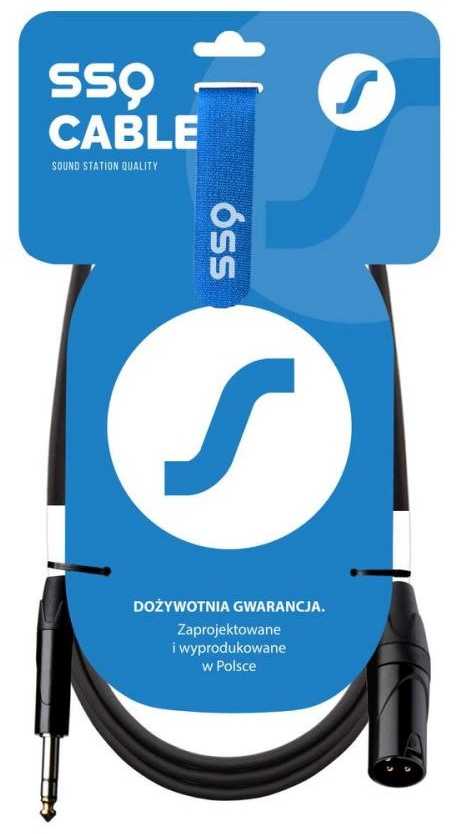 SOUND STATION QUALITY (SSQ) SSQ JSXM1 - XLR kištukas - Jack stereo 6,3 mm laidas , 1 m