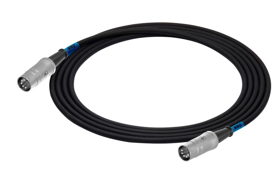 sound station quality (ssq) SSQ MIDI3 SS-1419 Cable MIDI (5-pin) - MIDI (5-pin) 3 m Juodas
