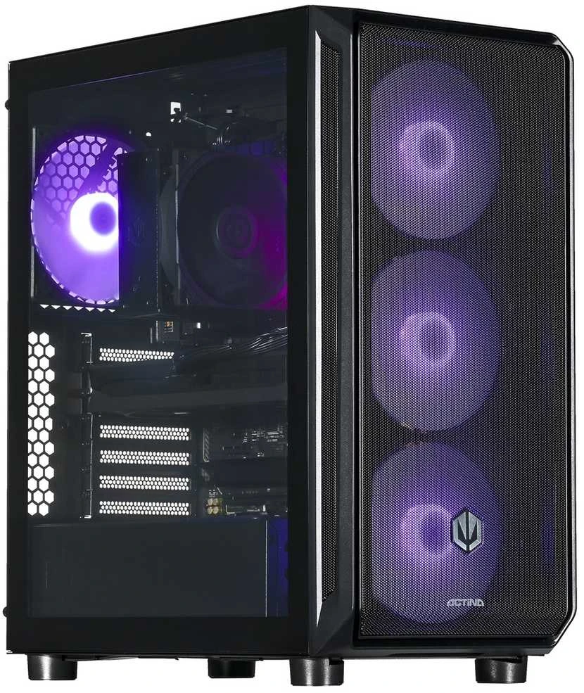 Stacionarus kompiuteris Actina 5901443421184 PC AMD Ryzen™ 7 7700 32 GB DDR5-SDRAM 1 TB SSD NVIDIA GeForce RTX 5060 Ti Midi Tower Juodas