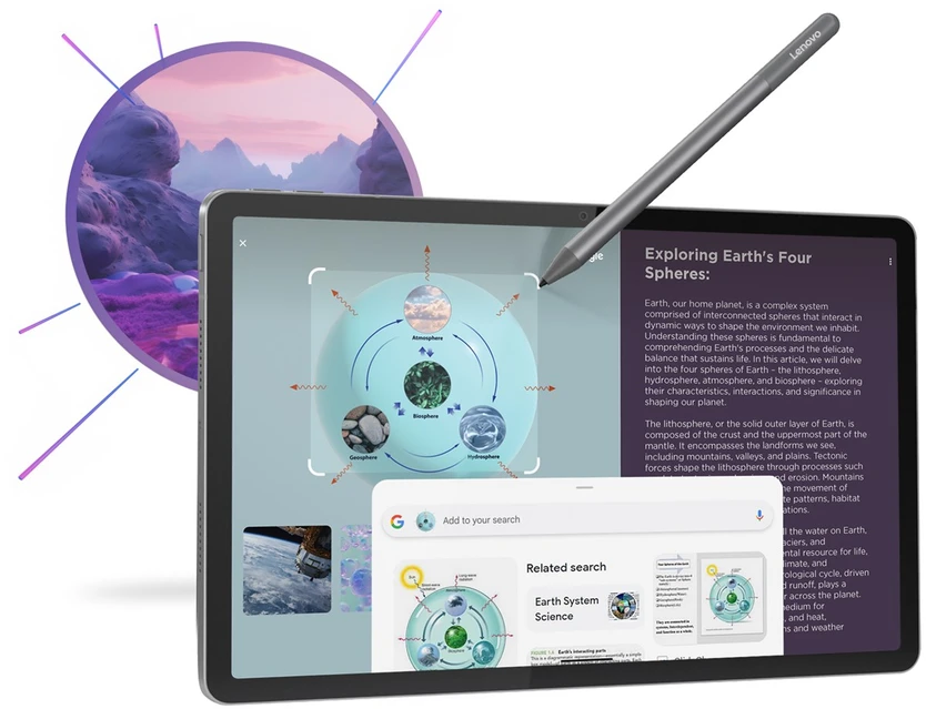 Lenovo Idea Tab Mediatek 128 GB 27.9 cm (11") 8 GB Wi-Fi 5 (802.11ac) Android 15 Pilkas