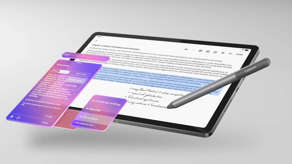 Lenovo Idea Tab Mediatek 128 GB 27.9 cm (11") 8 GB Wi-Fi 5 (802.11ac) Android 15 Pilkas