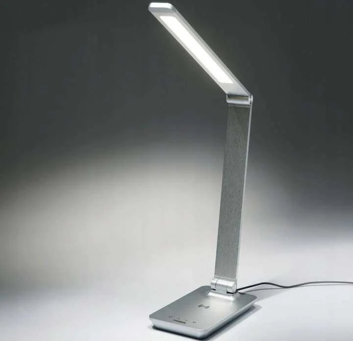 TIROSS Stalinė lempa 48 SMD LED 580 LUMENS / Sidabrinis
