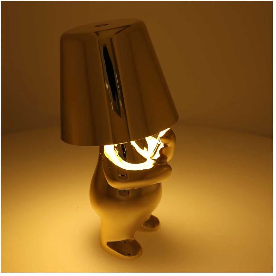 Oem Stalinis šviestuvas prie lovos GOLD MAN Art Deco stovimas (3 versija) MLTL