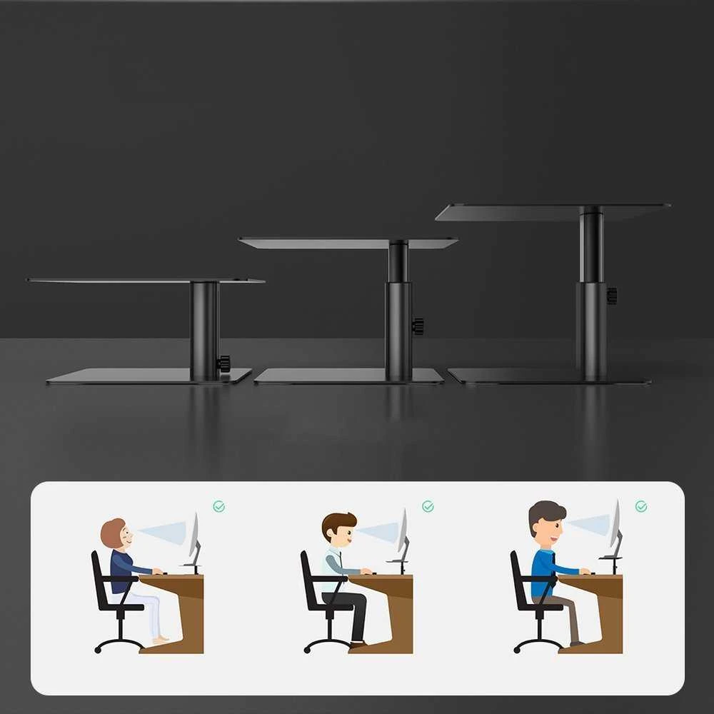 Stovas monitoriui / nešiojamam kompiuteriui Nillkin HighDesk (juodas)