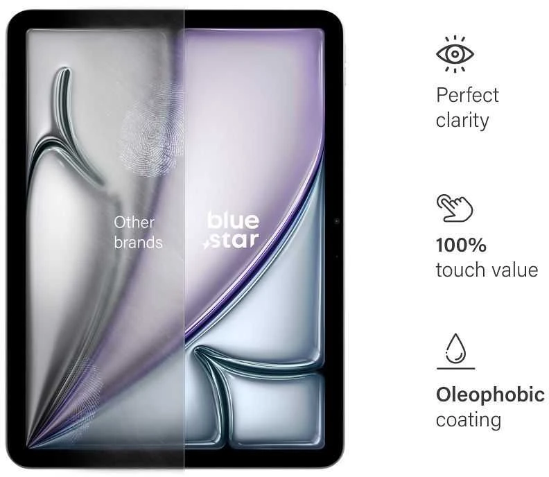 BlueStar Grūdintas stiklas iPad Air 11" (2024) telefonui, mėlynas, žvaigždės spalvos