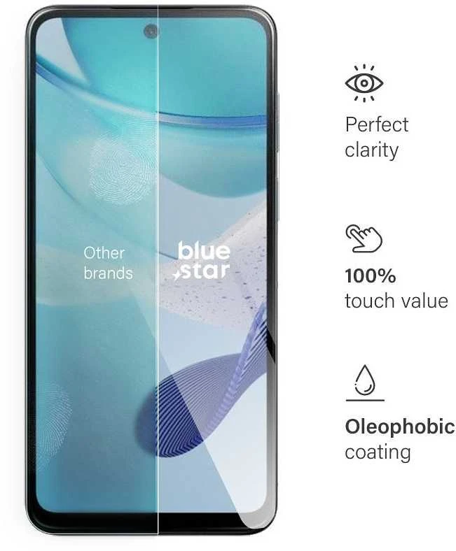 BlueStar Grūdintas stiklas Motorola G53 Blue Star telefonui