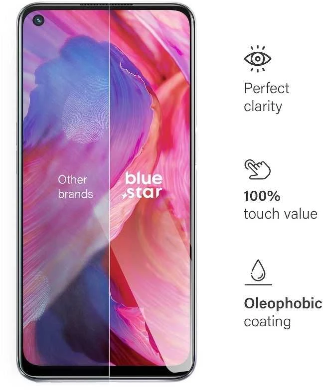 BlueStar Grūdintas stiklas Oppo A74 5G Blue Star