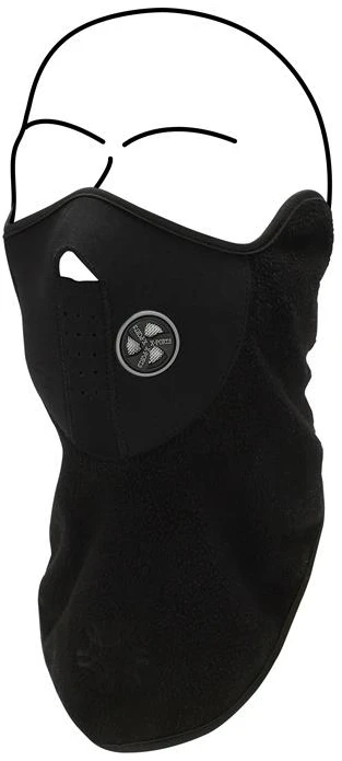 Starling Pošalmis FaceProtector Fleece 0596, juoda, Universalus