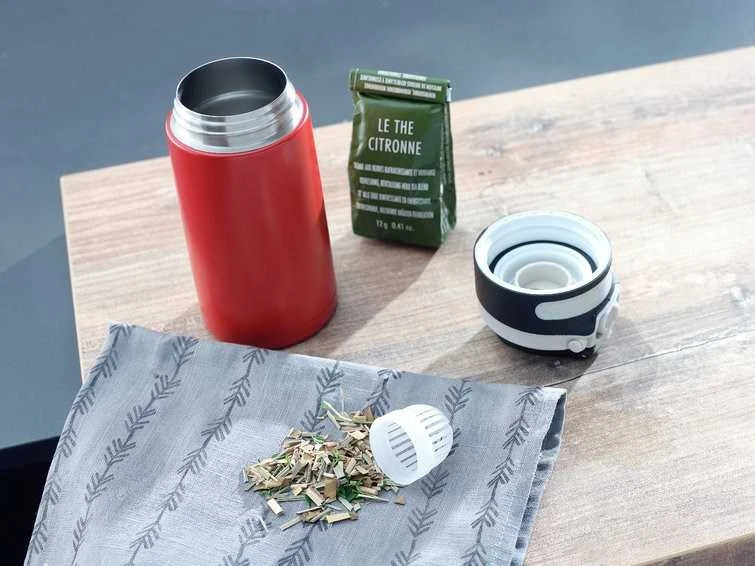 Leifheit 03245 travel mug 350 ml Juodas, Raudona Nerūdijantis plienas