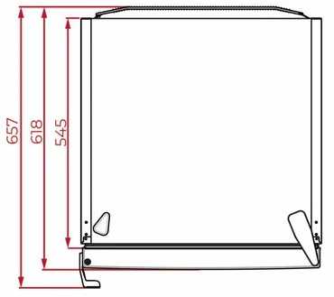 Šaldiklis Teka RSF 75640 SS Freestanding 273 L E Nerūdijantis plienas