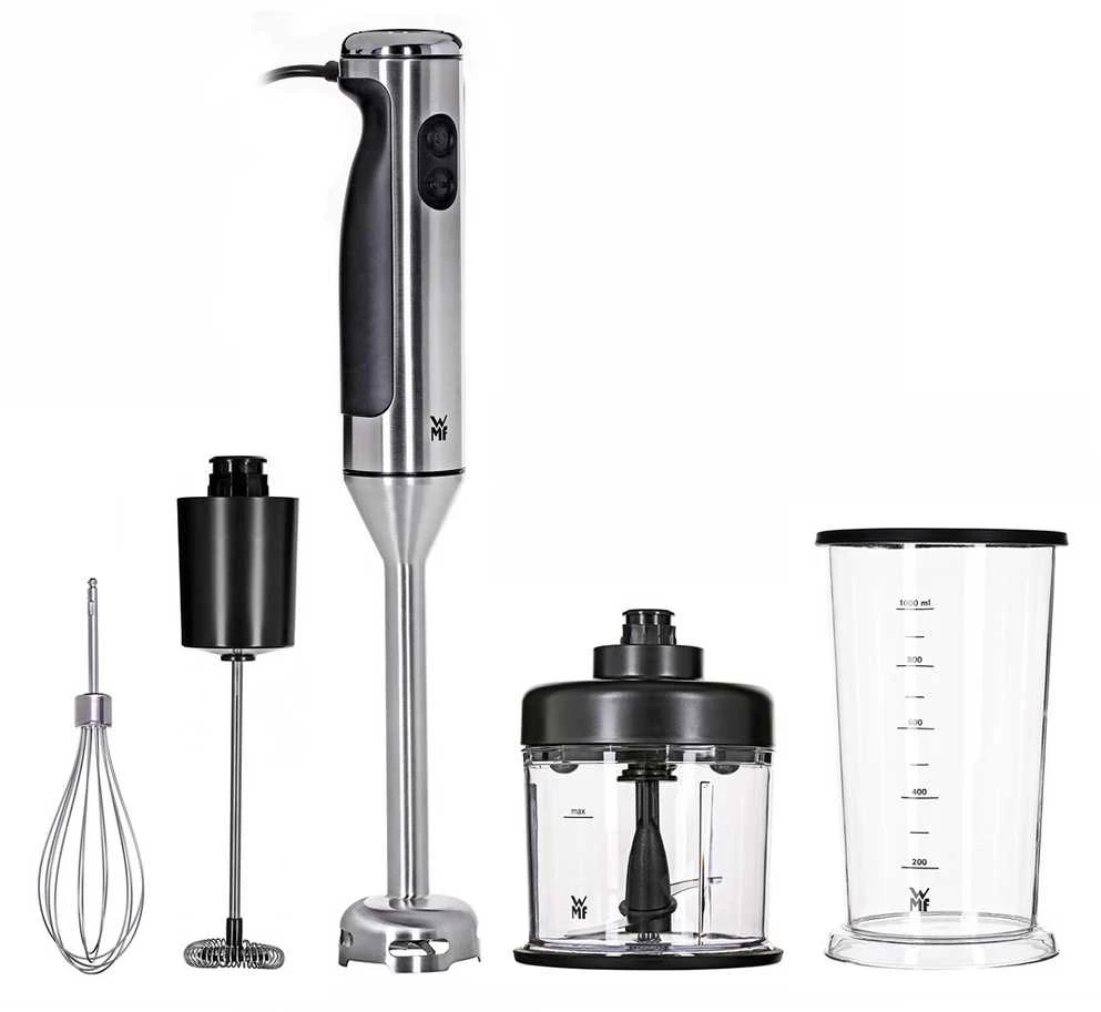 WMF LINEO 4 in 1 416350011 Nerūdijantis plienas, Rankinis maišytuvas, 700 W, Material jar(s) Glass,