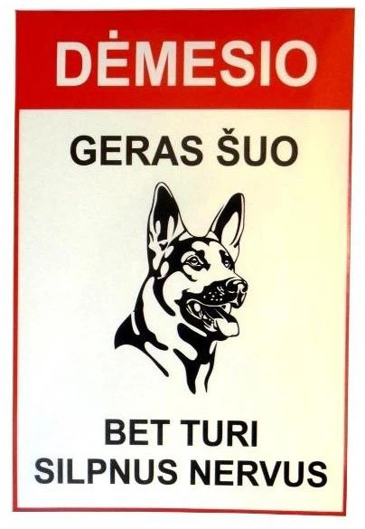 None Nežinomas Lipdukas GERAS ŠUO, LIP049