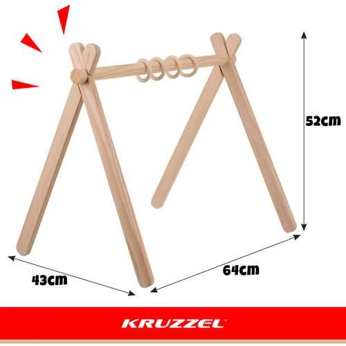 Kruzzel wooden educational stand for children