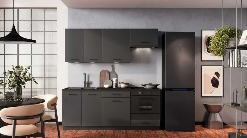 STOLKAR Cosmo Design ANIKA grafito/grafito 2.0 virtuvės baldų komplektas