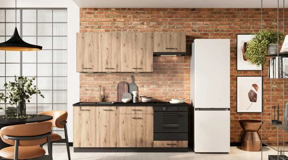 STOLKAR Cosmo Design ANIKA virtuvės baldų komplektas, meniškas ąžuolas/grafitas 2.0