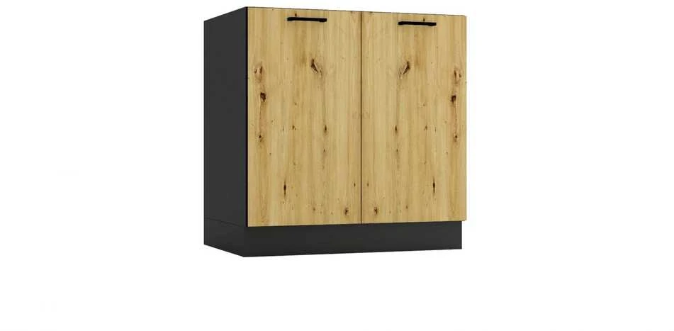 STOLKAR Cosmo Design ANIKA virtuvės baldų komplektas, meniškas ąžuolas/grafitas 2.0