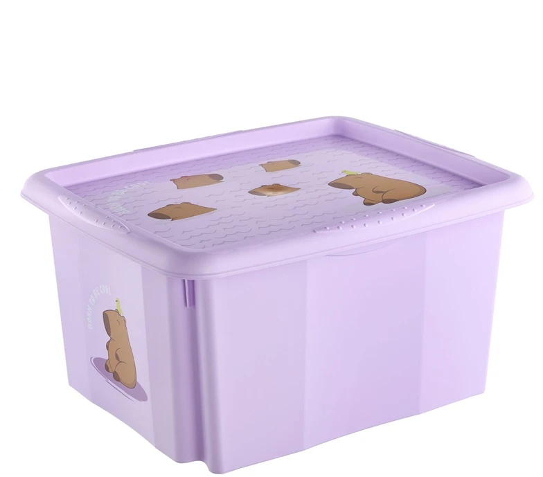 Laikymo dėžė su dangčiu Keeeper. 24 l. violetinės spalvos.