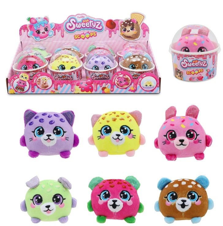 Pliušinis žaislas Sweetyz scoops, įvairių spalvų