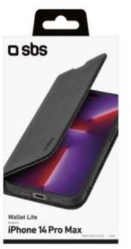 Style SBS Lite Book dėklas, knygos stiliaus dizainas, skirtas iPhone 14 Pro Max.