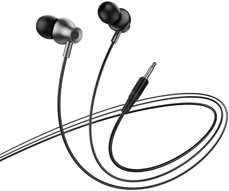 su laidu ausinės su mikrofonu Jack 3,5 mm Hoco M119 juodas